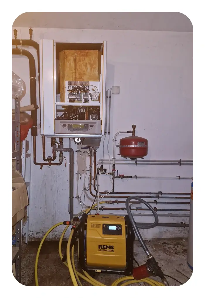 désembouage du réseau de chauffage avant pose d’une pompe à chaleur à Décines-Charpieu