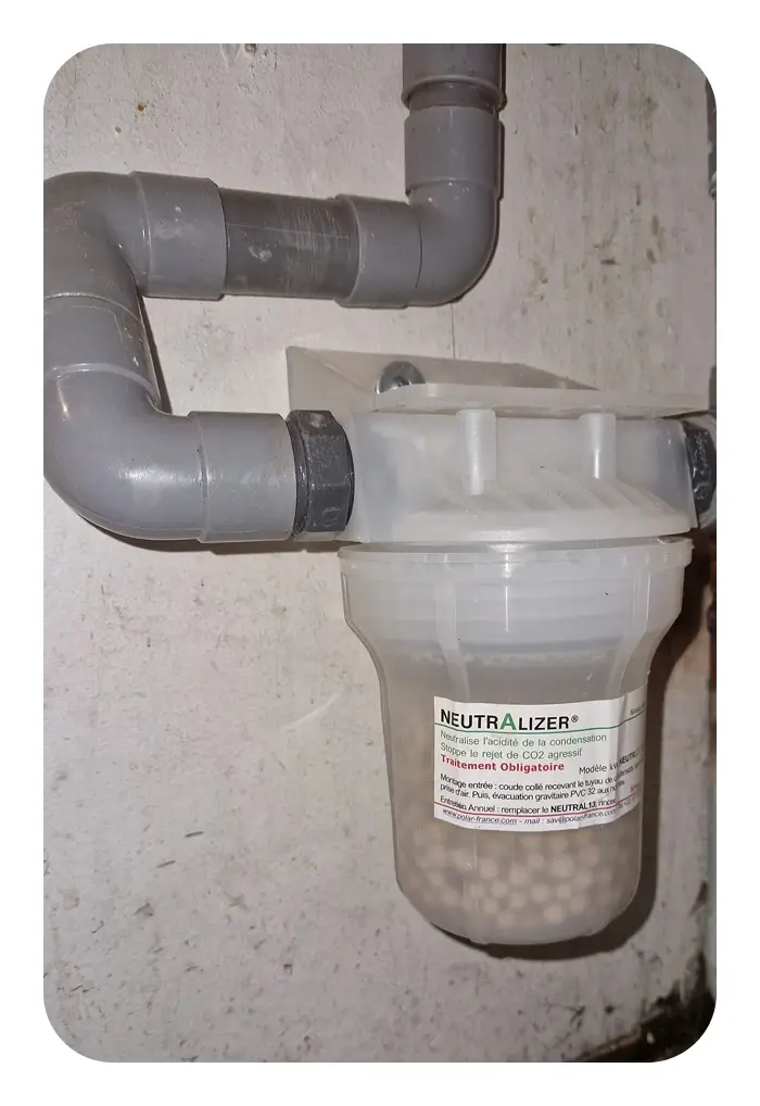 installation d’un neutraliseur de condensat sur chaudière à Meyzieu