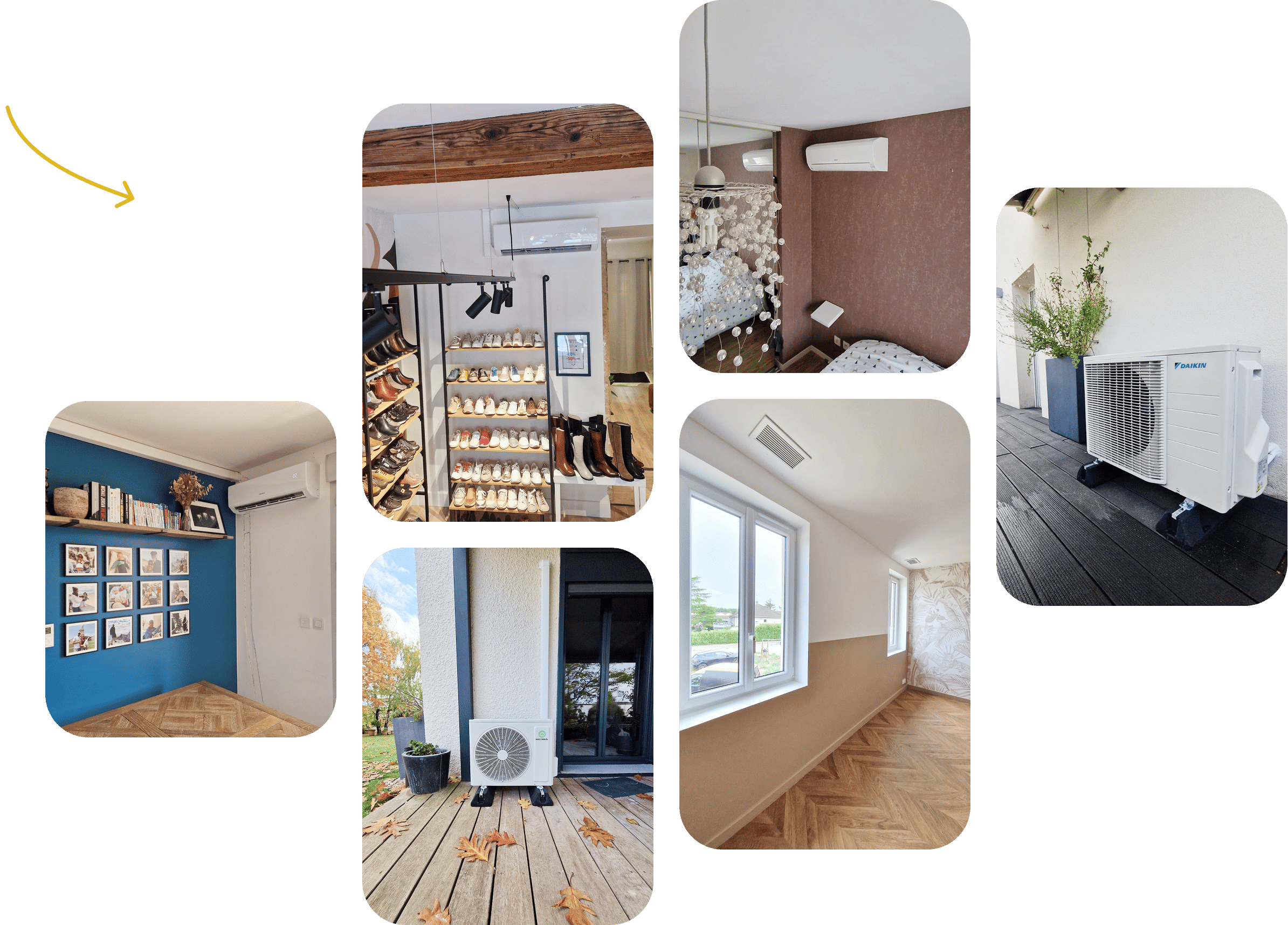 Photos de réalisations effectuées par Réverclim