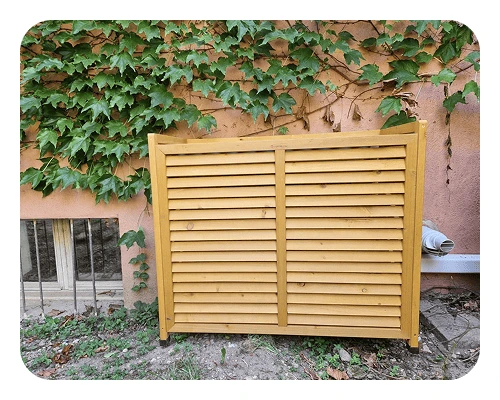 groupe extérieur Hitachi airHome 400 avec cache clim pour une installation bi split à Champagne aux Monts d’Or en juin 2025