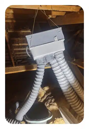 installation VMC simple flux hygroréglable intérieur Meyzieu janvier 2025