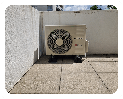 groupe extérieur climatisation monosplit Lyon 8 août 2025
