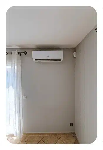 unité intérieure climatisation Heiwa installée par un installateur climatisation à Chassieu