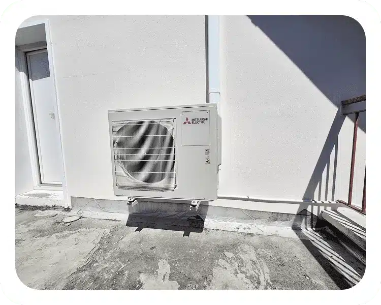 groupe extérieur Mitsubishi d’une climatisation multi split à Rillieux-la-Pape